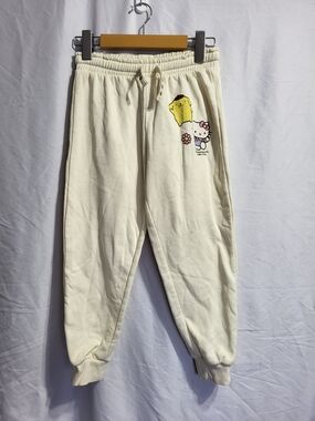 Hello Kitty x Pompompurin Cream Kids Sweatpants, Size 6x